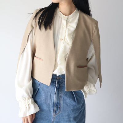 Short cape jacket/K246-68123