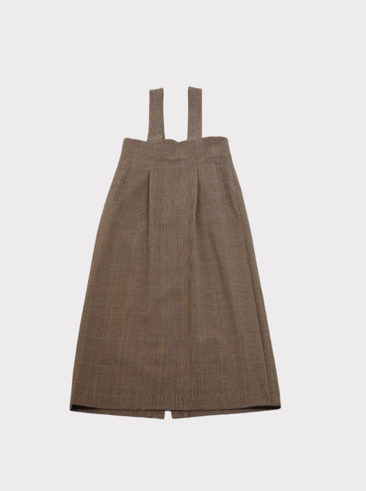High waist suspenders skirt/K236-65067