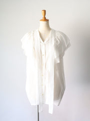 Tie  raffle blouse/K241-66101