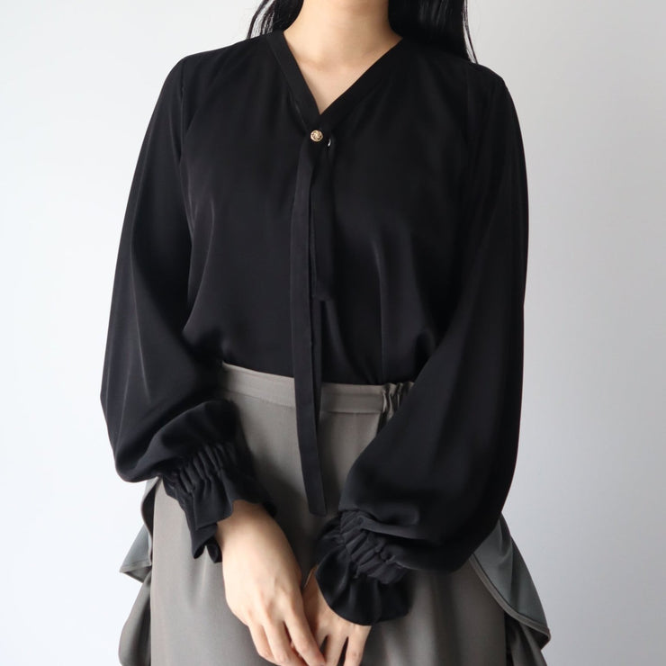 【新作】Tie blouse/K246-66111