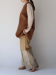 Wide embroidery pants/K236-64121