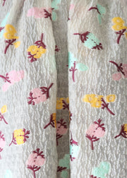 【新作】Flower jacquard flare skirt/K256-65098
