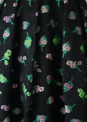 【新作】Flower jacquard flare skirt/K256-65098