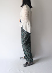 【新作】sleeve cut  jacquard T-shirt/K256-62272