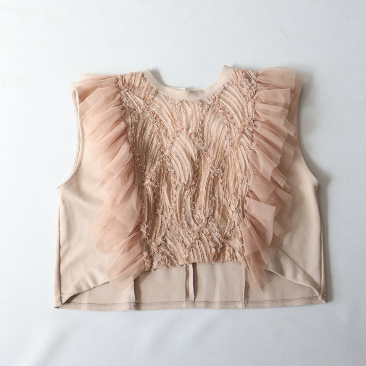 Frill tulle vest/K246-62224