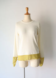 tulle color doking crew neck/K256-62267