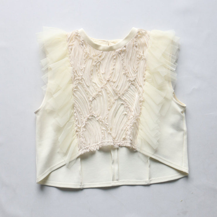 Frill tulle vest/K246-62224