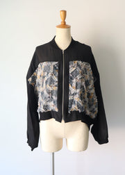 front dot×ribon blouson/K256-68138
