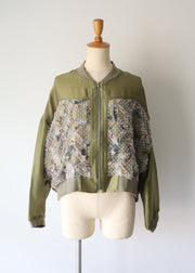 front dot×ribon blouson/K256-68138