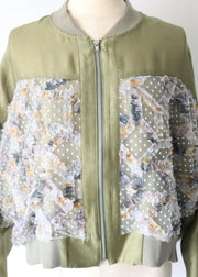 front dot×ribon blouson/K256-68138