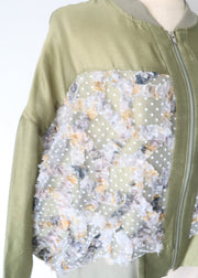 front dot×ribon blouson/K256-68138