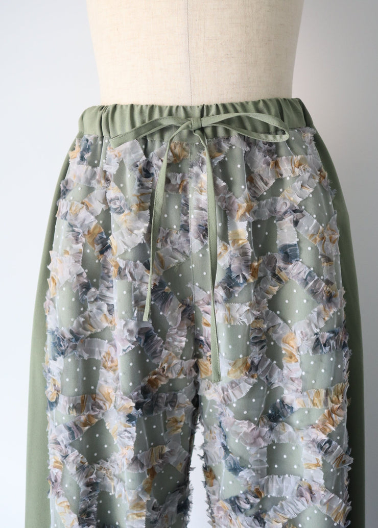 front dot×ribon easy pants/K256-64163