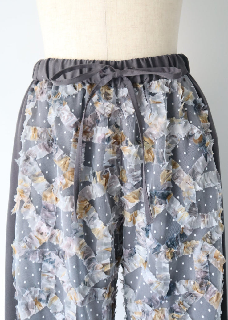 front dot×ribon easy pants/K256-64163