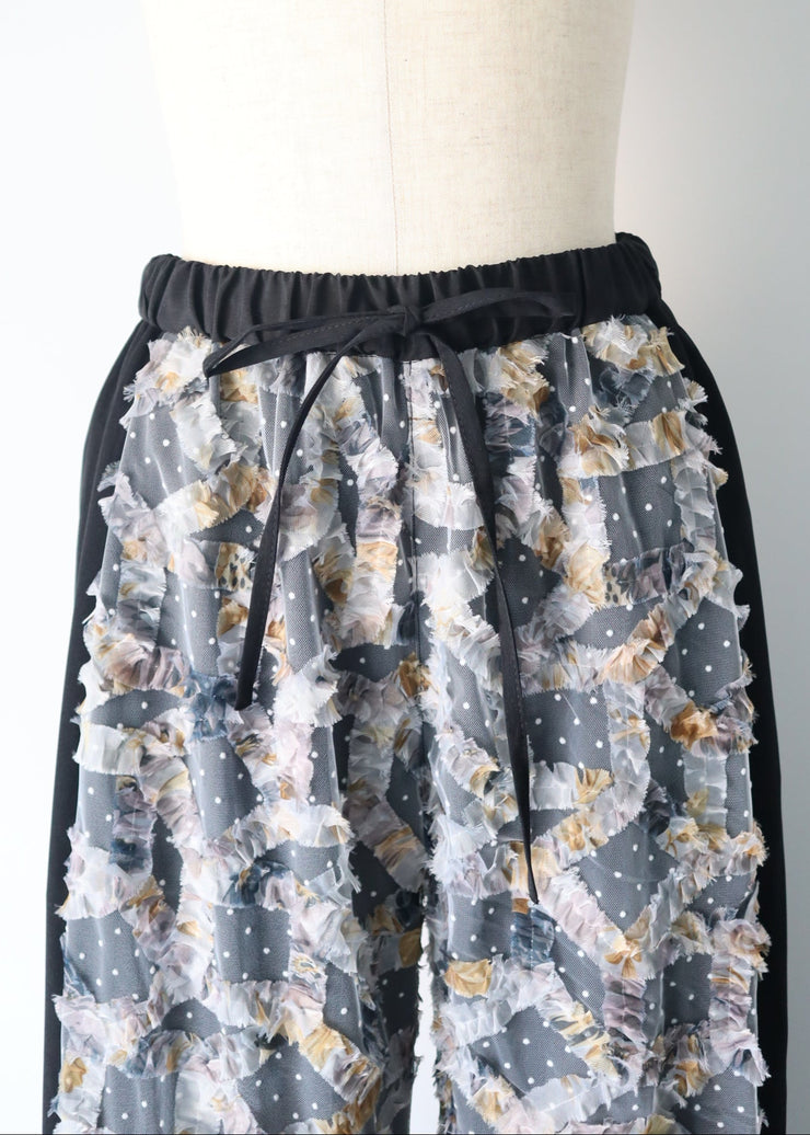 front dot×ribon easy pants/K256-64163