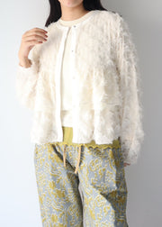 tulle color doking crew neck/K256-62267