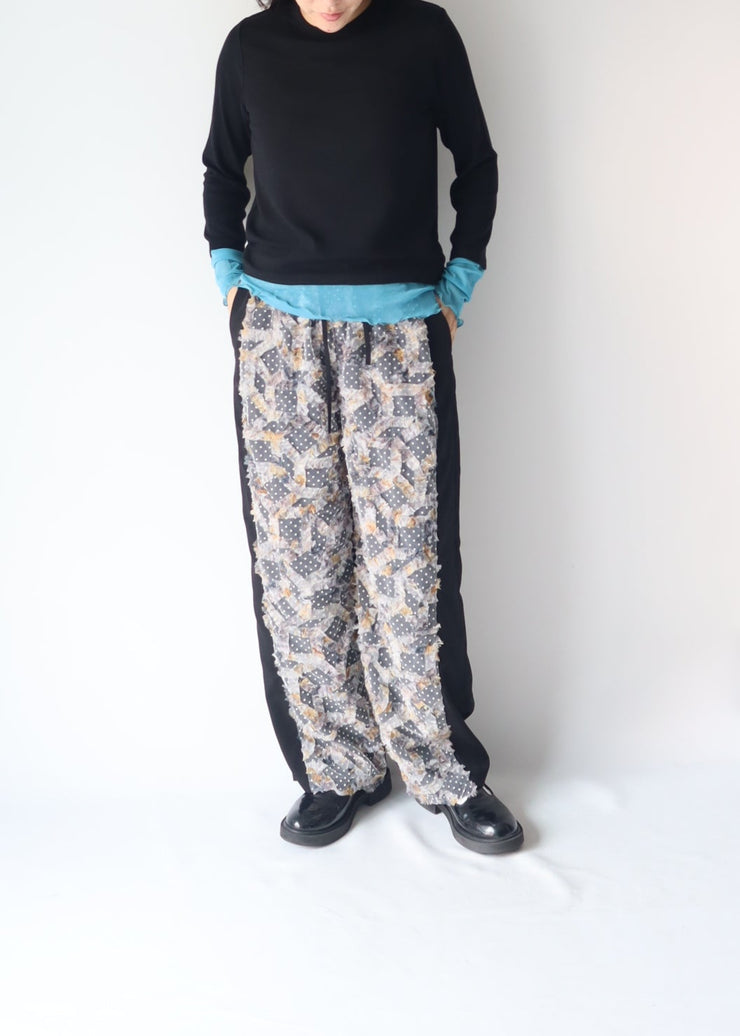 front dot×ribon easy pants/K256-64163