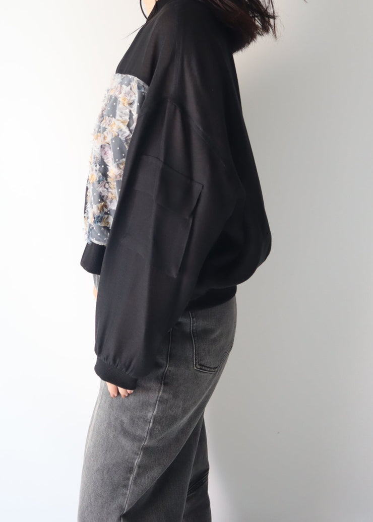 front dot×ribon blouson/K256-68138