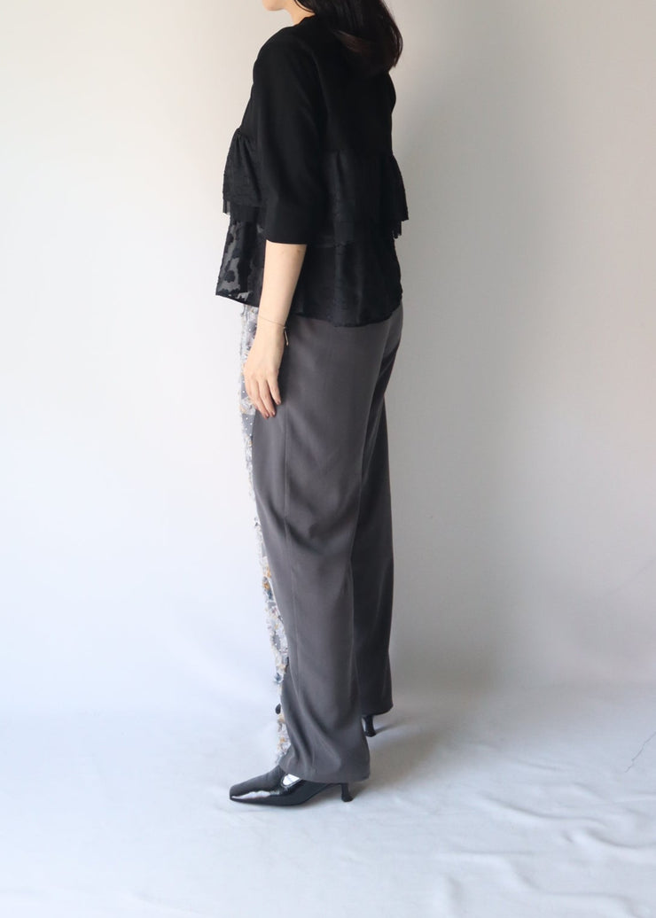 front dot×ribon easy pants/K256-64163