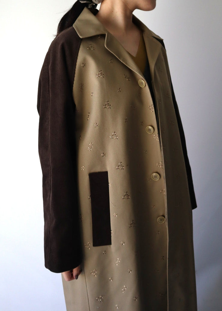 【新作】Flower Spot Trench Coat/K256-68142