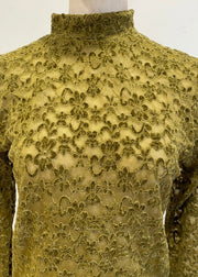 lace high neck tops/K256-62263