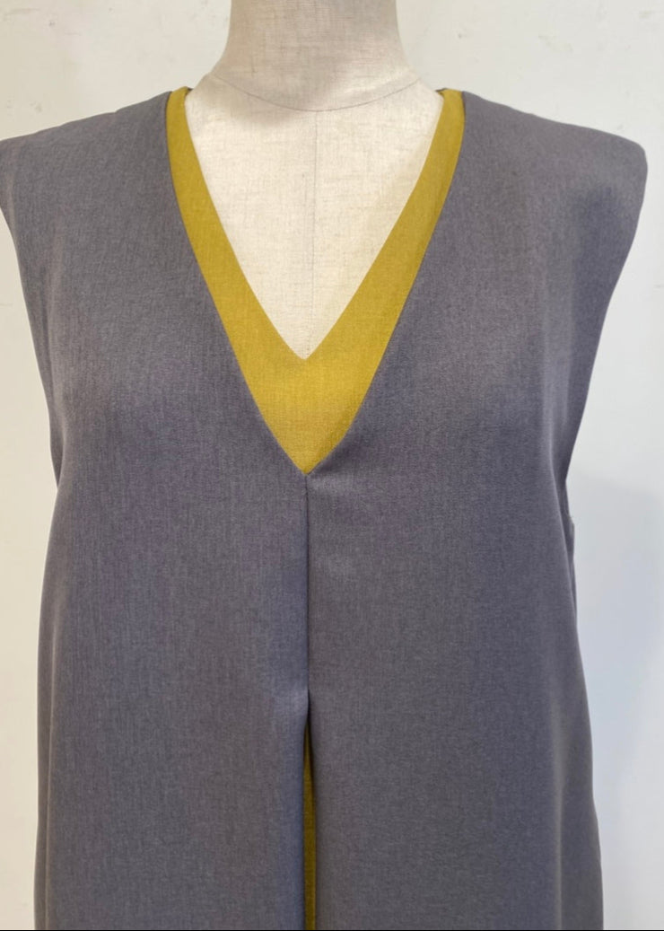 v neck one-piece/K256-67145