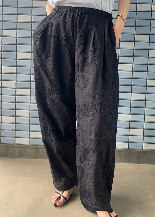 【残り１点】jacquard two tuck cocoon pantsジャガード２タックコクーンパンツ/K263-64183