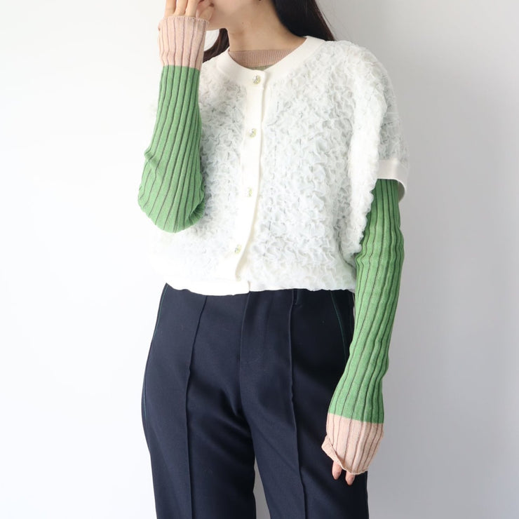 【第4位】Bicolor rib knit/K246-61050