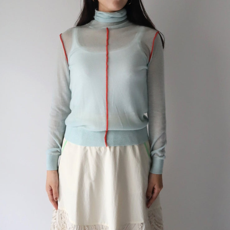 【第3位】Center color sheer knit/K246-61049