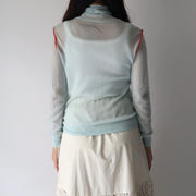 【第3位】Center color sheer knit/K246-61049