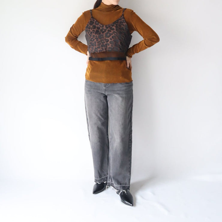 Velour like mellow inner tops/K246-62221