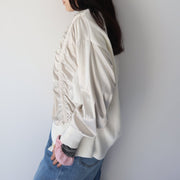 Front satin cardigan/K246-61047