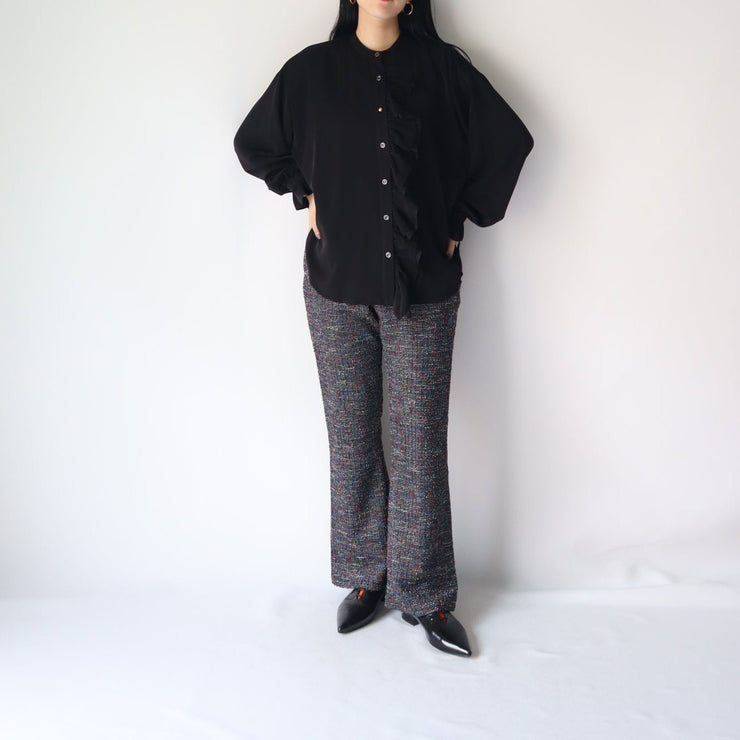 Tweed flare pants/K246-64149