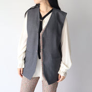 Front tweed vest/K246-68120