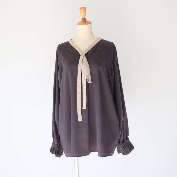 【新作】Tie blouse/K246-66111