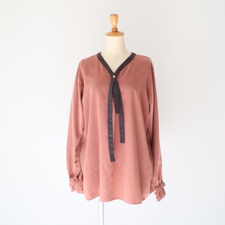 【新作】Tie blouse/K246-66111