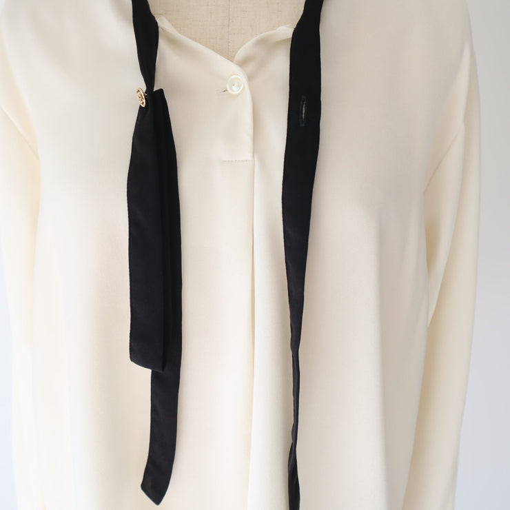 【新作】Tie blouse/K246-66111