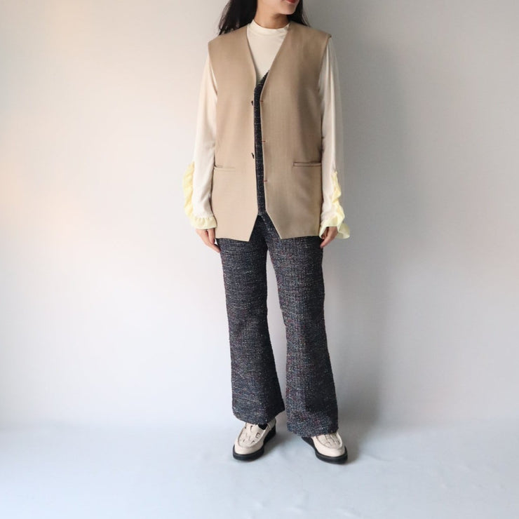 Front tweed vest/K246-68120