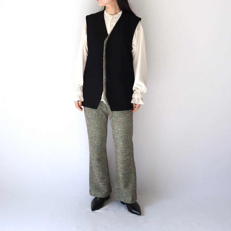 Tweed flare pants/K246-64149