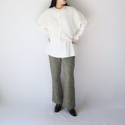 Tweed flare pants/K246-64149