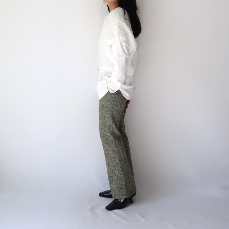 Tweed flare pants/K246-64149