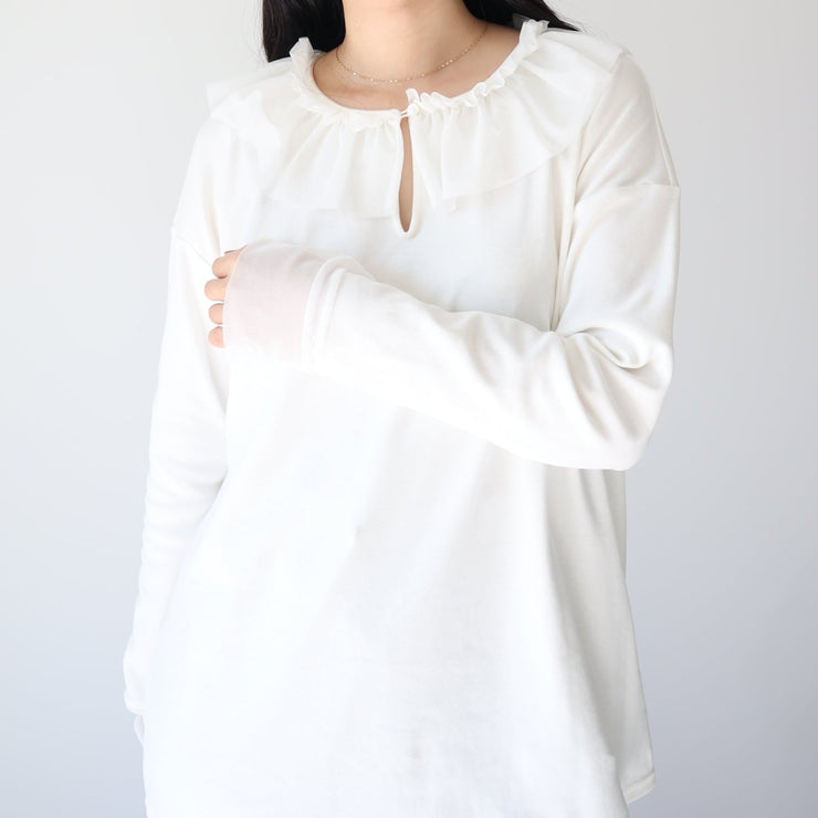 【新作】Frill collar tops/K246-62225