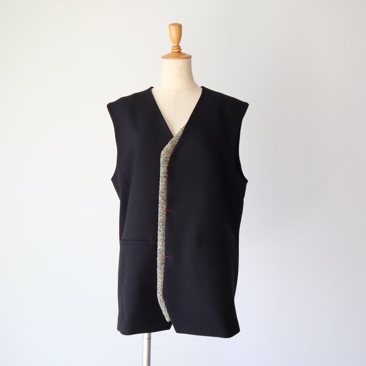 Front tweed vest/K246-68120