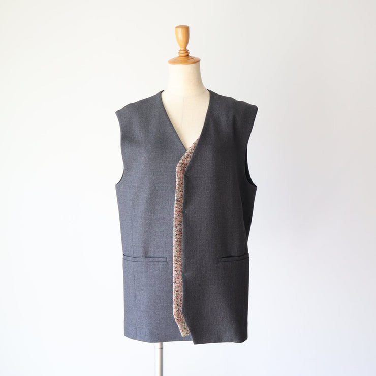 Front tweed vest/K246-68120