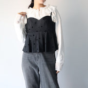 【新作】Back ribbon dot camisole/K246-66113