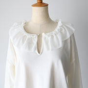 【新作】Frill collar tops/K246-62225