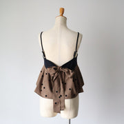 【新作】Back ribbon dot camisole/K246-66113