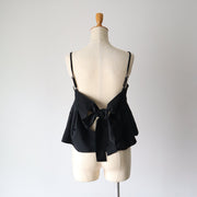 【新作】Back ribbon dot camisole/K246-66113