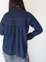 Back tuck denim jacket/K241-68097