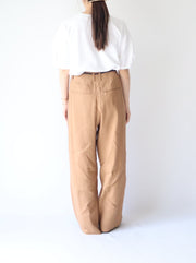 Side line linen pants /K241-64129