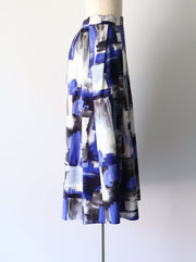 Paint print skirt/K241-65077